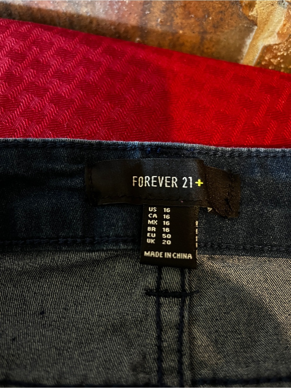 Forever21 Women’s Dark Wash Skinny Denim Jeans Size:16 - Picture 2 of 7